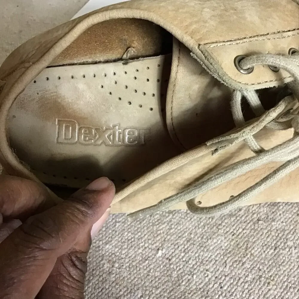 Dexter Men’s  Shoes Tan Leather  Comfort Tie up Shoes  Size 9M EUC Gorpcore